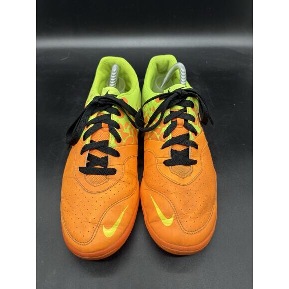 Nike Elastico II Indoor Soccer Futbal Shoes Mens Size 10.5 Orange Yellow